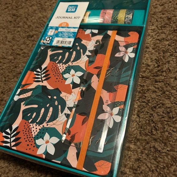 Floral Journal Kit with‎ Ruler and Washi Tape - Picture 1 of 7